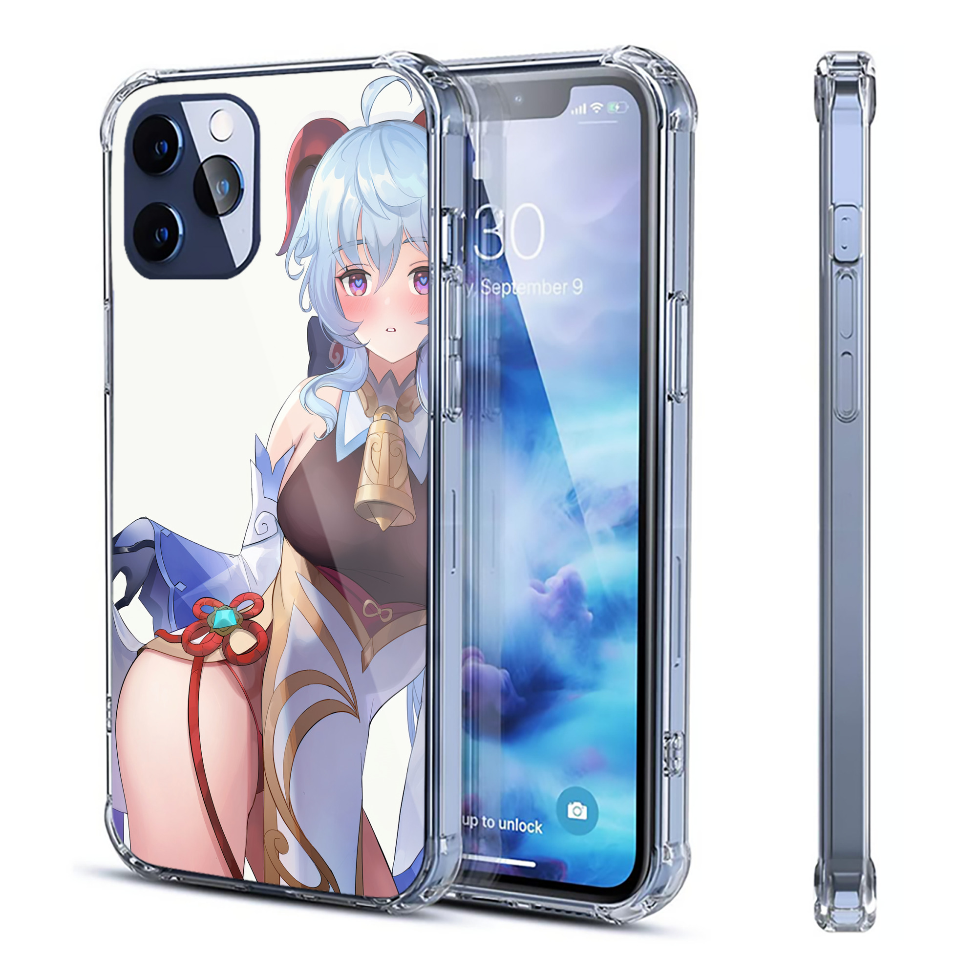 げんし神 genshin 【iPhone 12シリーズ対応】透明スマホケース（クリアソフトケース）